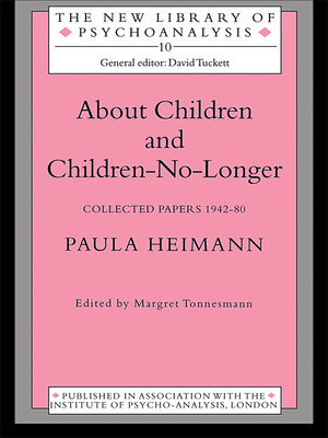 cover image of About Children and Children-No-Longer